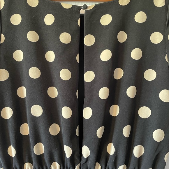 Polka Dot Black Romper - Size XS - Picture 1 of 3